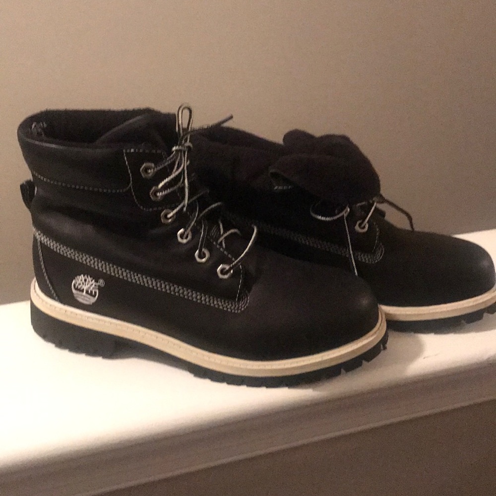 Black Timberland boots